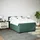vidaXL Boxspringbett 140 x 200 cm Dunkelgrün