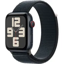 Apple Watch SE 2023 GPS + Cellular 44 mm Aluminiumgehäuse mitternacht, Sport Loop mitternacht