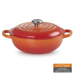 Le Creuset Stew Pot Rund Signature 22 cm ofenrot