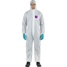 Ansell WH15S-00138-04 AlphaTec® 1500 - Modell 138 Chemikalienschutz, Weiß, L Kleider-Größe: L Weiß