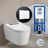 Geberit AquaClean Sela Komplett-SET Dusch-WC mit neeos Vorwandelement,, 146220211+16791WH#SET,