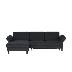 medium Ecksofa  Medium ¦ schwarz ¦ Maße (cm): B: 250 H: 78 T: 162