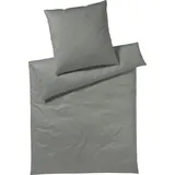 YES FOR BED Pure & Simple Uni Grau 200 x 200 cm + 2 x 80 x 80 cm