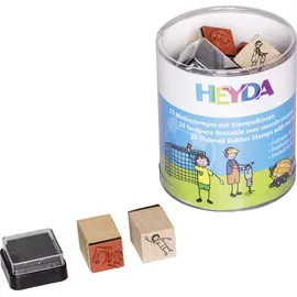 Heyda Stempelset Fußballer & Baustelle 15 St.
