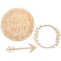 Happyyami 1 Satz Dekoration aus Holz Monatskarten Set Holzmonatskarten Geburtskarten für Babys Erinnerungskarten Meilensteinkarten für Babys Babypartygeschenke Meilenstein