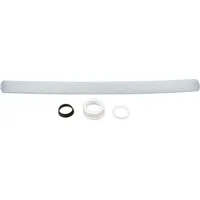 tecuro Berlauf-Verbindungsrohr Ø 25 x 310 mm mit 1 Zoll Überwurfmutter