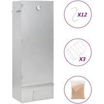 vidaXL Räucherofen mit Holzspänen Verzinkter Stahl 364745