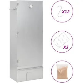 vidaXL Räucherofen mit Holzspänen Verzinkter Stahl 364745