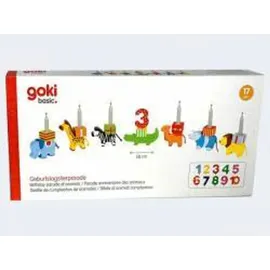 GoKi Geburtstagstierparade Geburtstagszug 58 cm Mehrfarbig