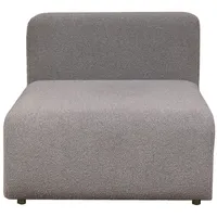 [en.casa] Sofa-Modul Suldal Sitzelement Webstoff Grau