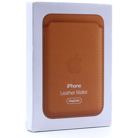 Apple iPhone Leder Wallet mit MagSafe sattelbraun