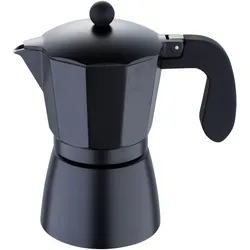 San Ignacio - Florence Kaffeemaschine aus schwarzem Aluminium für 6 Tassen