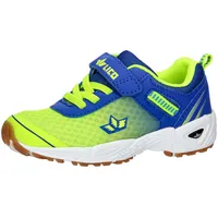 Brütting Lico Unisex Kinder Barney VS Hallenturnschuh, lemon/blau, 32