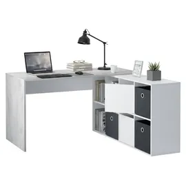 OEM Schreibtisch - Weiß 139x136x74h cm - Weiß