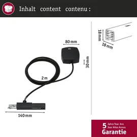 Paulmann URail Einspeisung Kabel 2m Stromeinspeiser