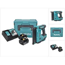Makita DBN 500 RGJ Akku Stauchkopfnagler 18 V 15-50 mm mit 2x 6,0 Ah Akkus + Ladegerät