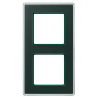 Jung AV582GLMSG Glasrahmen 2fach, smaragdgrün