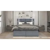 Best For Home Parma Bonellfederkern inkl. 7-Zonen Topper T-30-Boxspringbett mit betkasten, mit Lieferung, Aufbau & Entsorgung