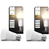 Philips Hue Bundle – 2 X Weiße 1100 A60 E27 Smart-Leuchtmittel, Dimmbare LED, In