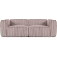 Konsimo Konsimo® 3-Sitzer-Sofa, Pink, 246x73x96 cm, Wohnzimmer, Sofas &