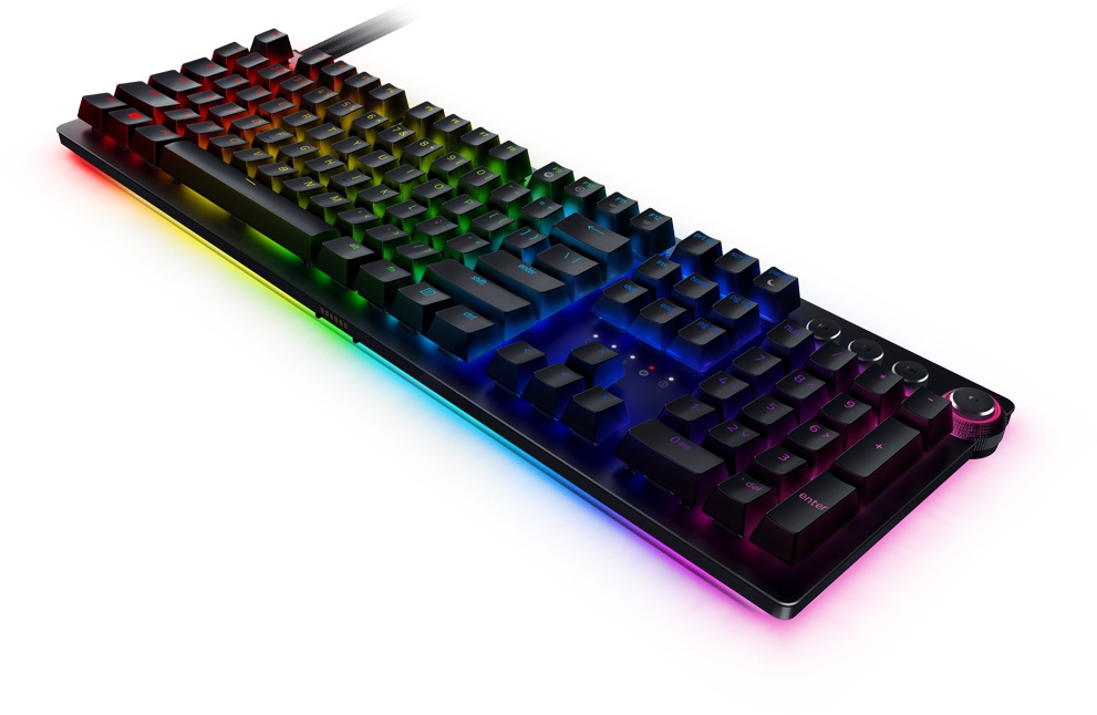 Razer Huntsman V2 Analog Gaming Tastatur - Gaming-Tastatur mit analogen opto-mechanischen Switches, QWERTZ-Layout
