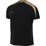 Nike Herren M Nk Df Strk Top Ss, Black/Black/Jersey Gold/Metallic Gold, FN2399-011, XS