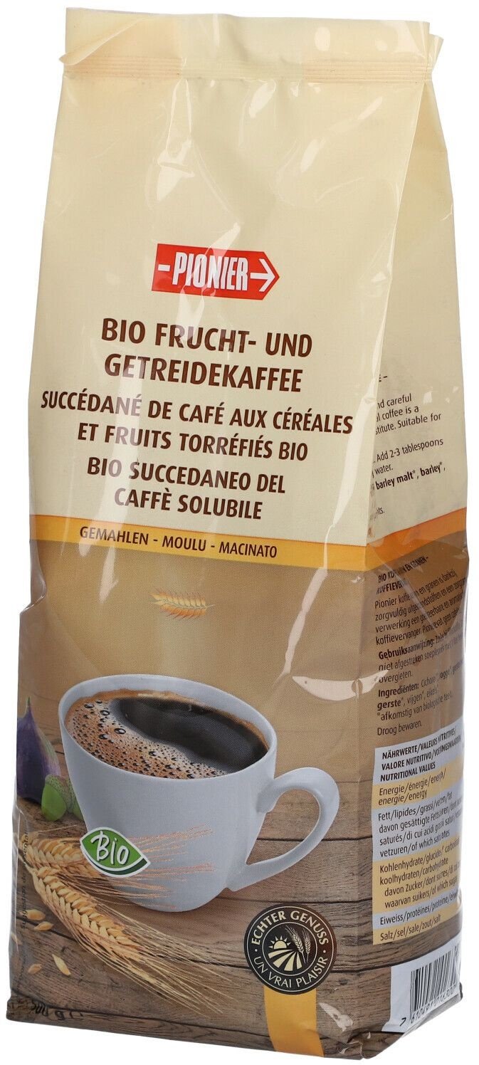 Pionier Kaffee-Ersatz mit Bio-Getreide und Früchten