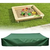 Sandkastenabdeckung – Stoff – Staubdicht – Mit Kordelzug – Für Gartensandkästen – Grün – 120 X 120 X 20 Cm