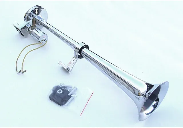 Einzel-Hupe/Klaxon 12–24 V für Autos, Jeeps, Transporter, LKW – 43 cm