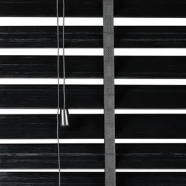 MY HOME Jalousie Bambus (B x H: 75 x 175 cm, Schwarz, Holz,