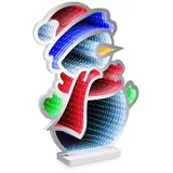 IDENA LED Infinity Mirror Schneemann, 35x8x45cm für Innen, mit Netzteil und 3 m Zuleitung