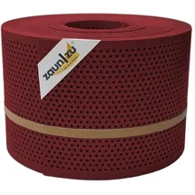 zaunzu® Sichtschutzstreifen Rille Gelocht 50 x 19 cm Bordeauxrot PP