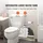 Vevor Hebeanlage, 700 W, 9600 l/h Durchfluss, 10 m Förderhöhe, Zerkleinerer-Abwasserpumpe mit 3 Wassereinlässen für Toilette, Keller, Küche, W...