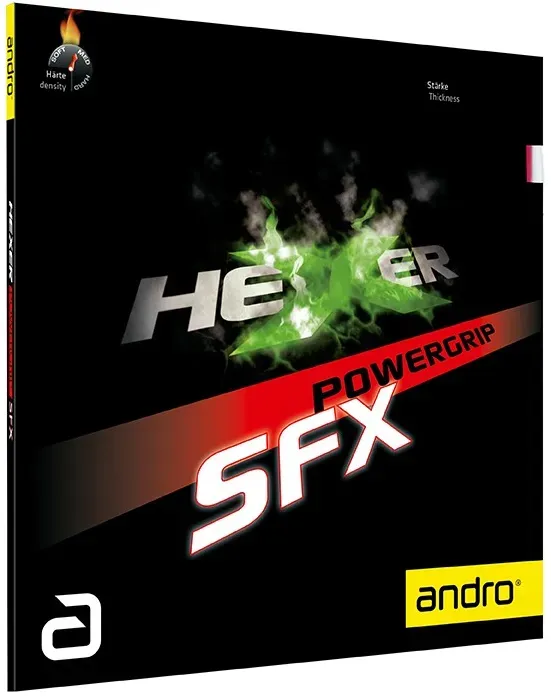 andro Belag Hexer Powergrip SFX schwarz 1,9 - schwarz 1,9