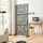 casa.pro Indoor Trennwand 200 x 100 x 50 cm Schwarz