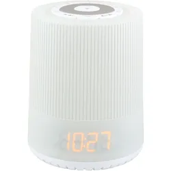 Soundmaster UR230WE Radiowecker Naturklänge Farbwechsel LED-Nachtlicht Aufwachlicht Leseleuchte dimmbar Gangreserve