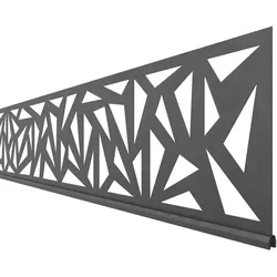 Traumgarten SYSTEM Dekorprofil TRIGON - Verschiedene Ausführungen Weiss 30 cm Silber