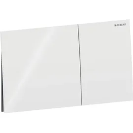Geberit Sigma70 Betätigungsplatte Glas weiß