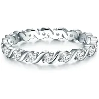 Trilani Ring Sterling Silber Zirkonia in 50 Damen