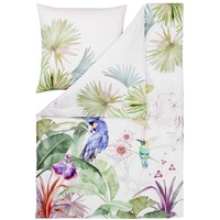 ESTELLA Mako-Satin Bettwäsche Jungle Multicolor 1 Bettbezug 135 x 200 cm + 1 Kissenbezug 80 x 80 cm