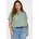 Only Shirtbluse CARVICA SS TOP WVN NOOS Grün 54