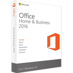 Office 2016 Home and Business - Produktschlüssel - Sofort-Download - Vollversion - 1 PC - Deutsch