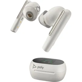 HP Poly Koffer mit Ladefunktion touchscreen weiß USB-C - Headset - Weiß