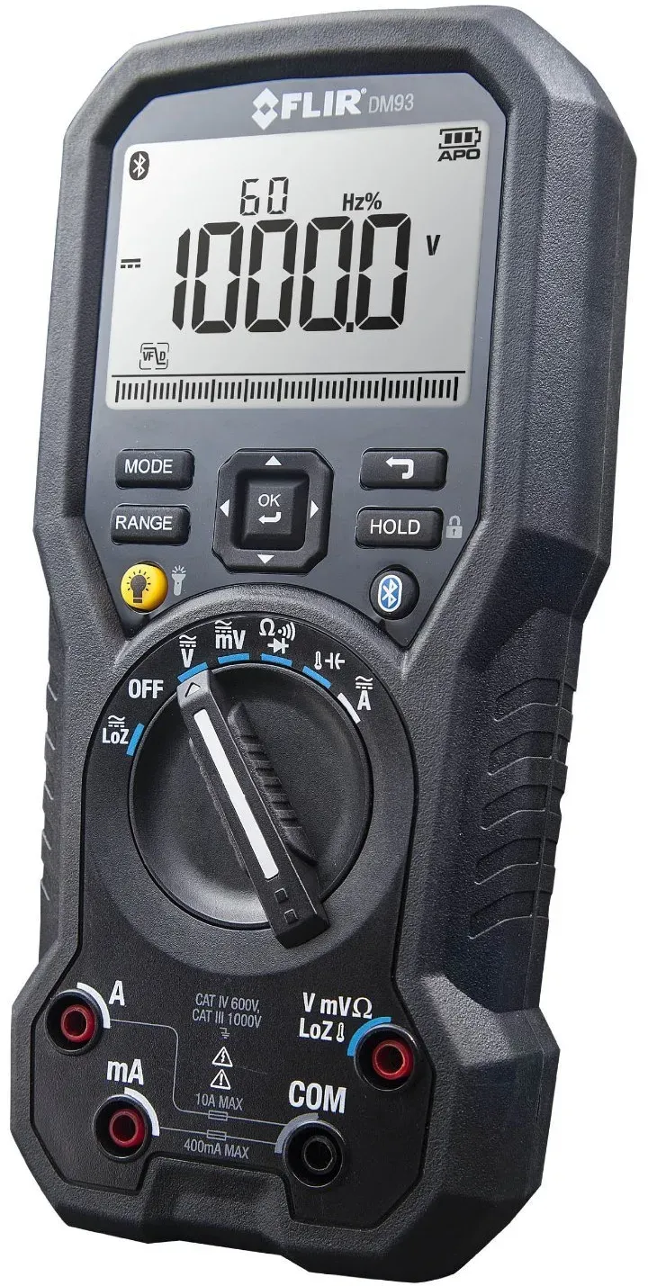 FLIR DM93 TRMS-Multimeter für industrielle Anwendungen