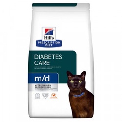 Hill’s Prescription Diet M/D Diabetes Care Katzenfutter mit Huhn 2 x 1,5 kg