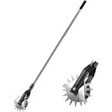 Rasenkantenschneider Mit Rotierendem Rad, Rotierender Klinge, Manuellem Seitenkantenschneider, Robustem 3-teiligen Edelstahlgriff Mit Gepolstertem Griff, 148 Cm