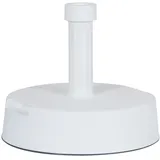 Greemotion Sonnenschirmständer - Schirmständer für Sonnenschirm rund - Sonnenschirmfuß Beton & Kunststoff, 20 kg - Balkonschirmständer weiß für Garten, Terrasse & Balkon