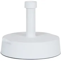Greemotion Sonnenschirmständer - Schirmständer für Sonnenschirm rund - Sonnenschirmfuß Beton & Kunststoff, 20 kg - Balkonschirmständer weiß für Garten, Terrasse & Balkon