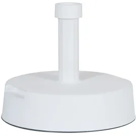 Greemotion Sonnenschirmständer - Schirmständer für Sonnenschirm rund - Sonnenschirmfuß Beton & Kunststoff, 20 kg - Balkonschirmständer weiß für Garten, Terrasse & Balkon