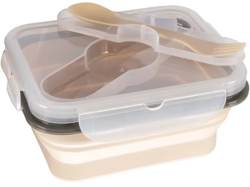 Zopa Silicone Lunch Box Small Geschirrset Sand Beige 15x7,5 cm 1 St.